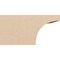 Ekena Millwork 6in. W x 6in. H x 12in. L Huntington Woodgrain TimberThane Rafter Tail, Primed Tan RFTUR06X06X12HUNRCPR - alternate 3